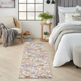 nourison aloha alh17 ivory blue rug
