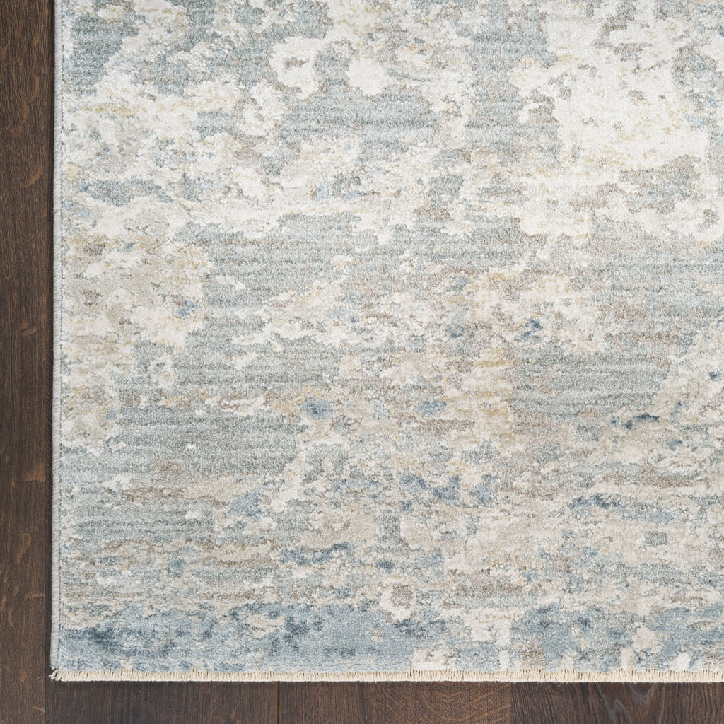 nourison envy evv01 blue silver rug