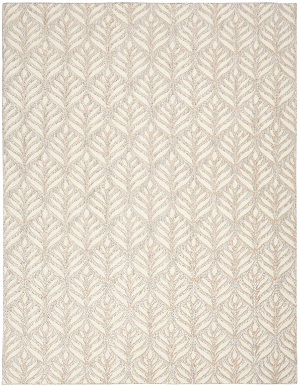 nourison aloha alh35 ivory grey rug