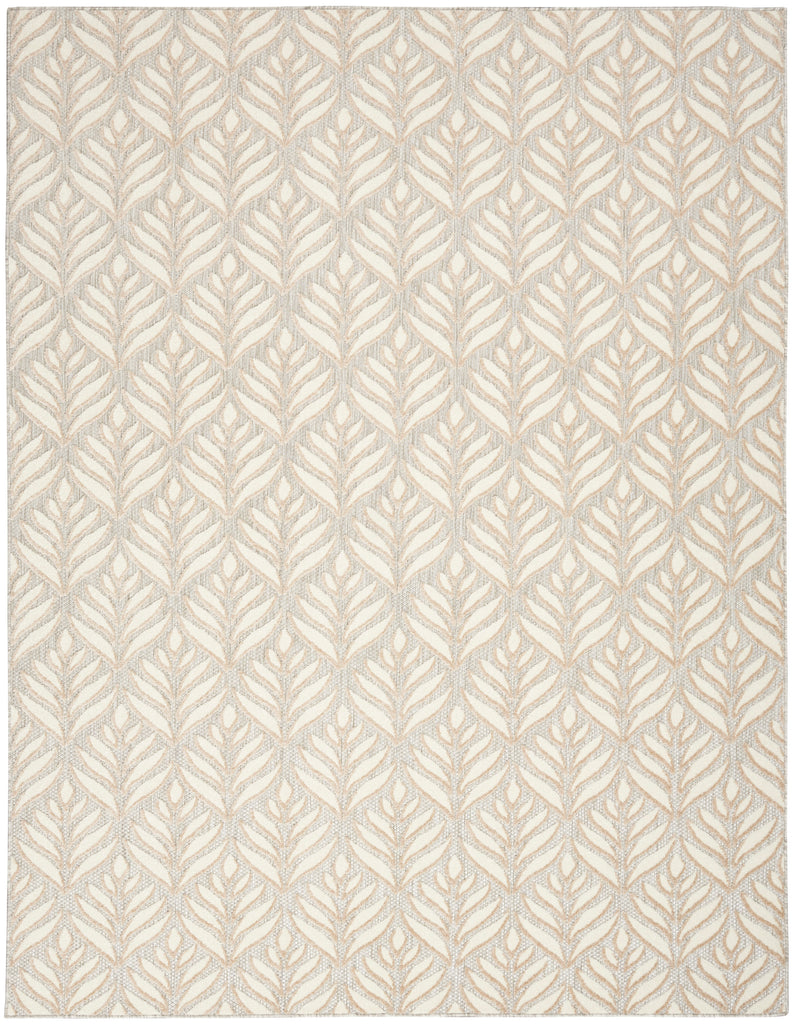 nourison aloha alh35 ivory grey rug