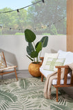 nourison garden oasis goa02 ivory green rug
