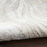 nourison glitz glz22 grey gold rug