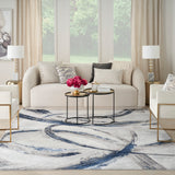 nourison brushstrokes bsk02 grey navy rug