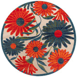 nourison aloha alh33 ivory multicolor rug