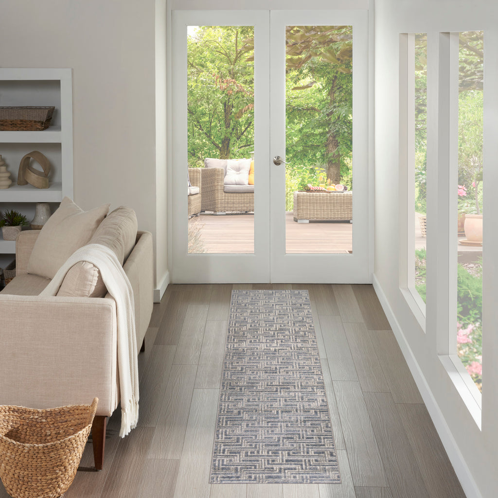 nourison serenity home srh04 blue ivory rug