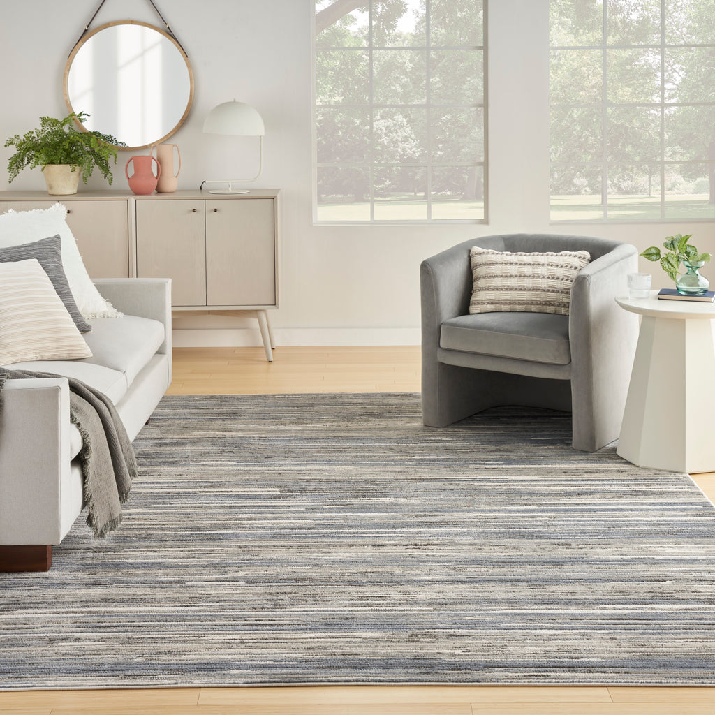 nourison serenity home srh03 ivory grey blue rug