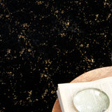 nourison cozy shimmer csh01 black gold rug