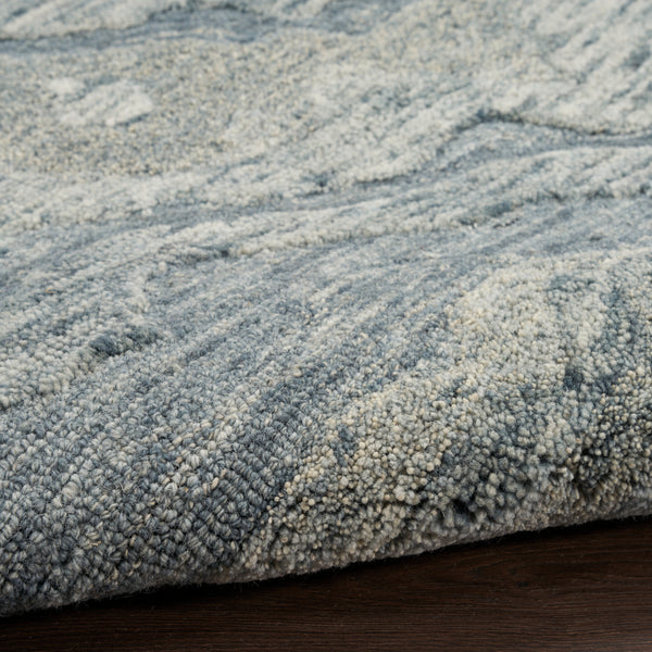 nourison graceful gru01 blue rug