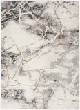 nourison elation etn13 ivory grey rug