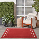 nourison nourison essentials nre02 brick ivory rug
