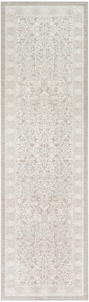 nourison eco cycle ecy01 silver ivory rug