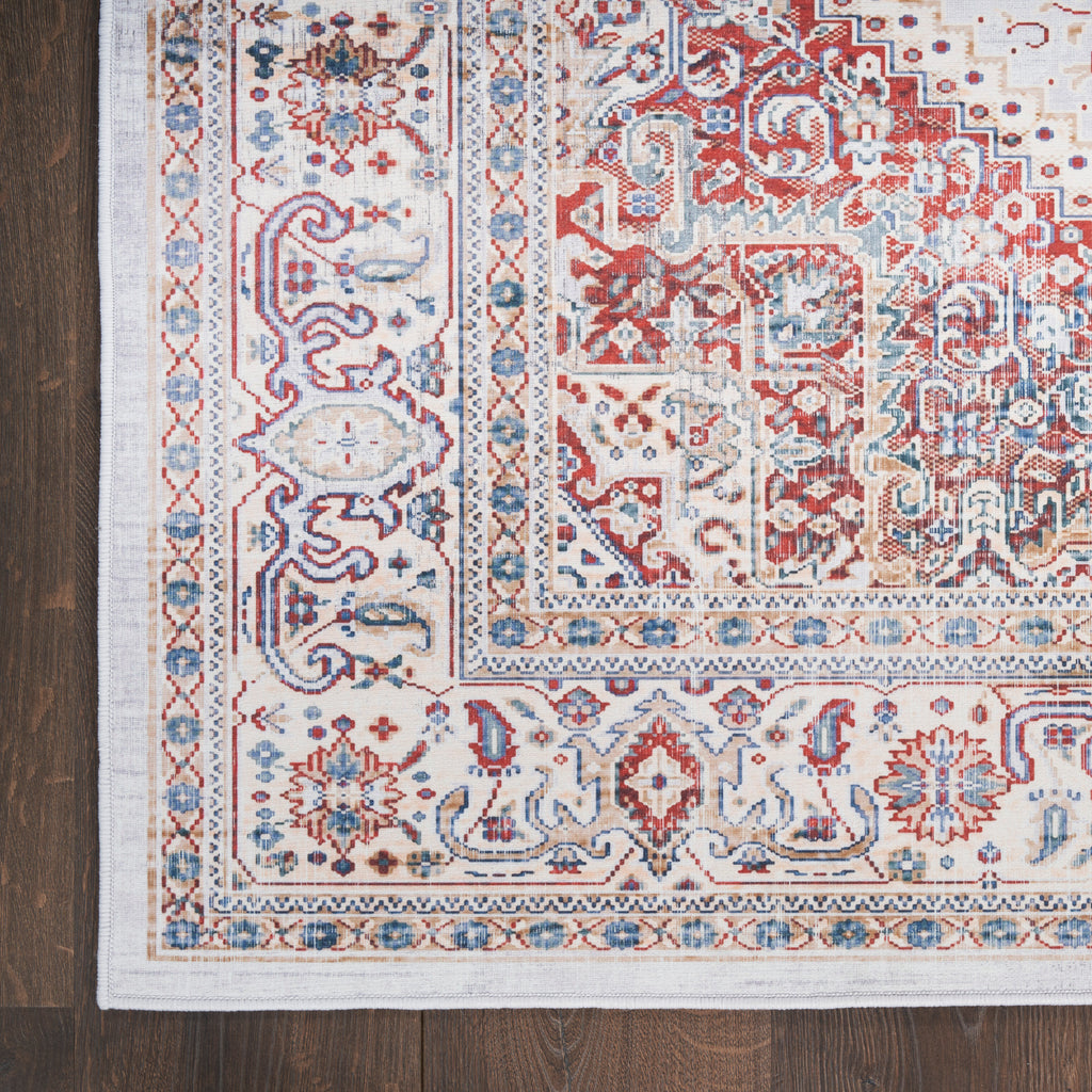 nourison vintage home vnh01 ivory red rug