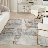 nourison iliana ili04 grey rug