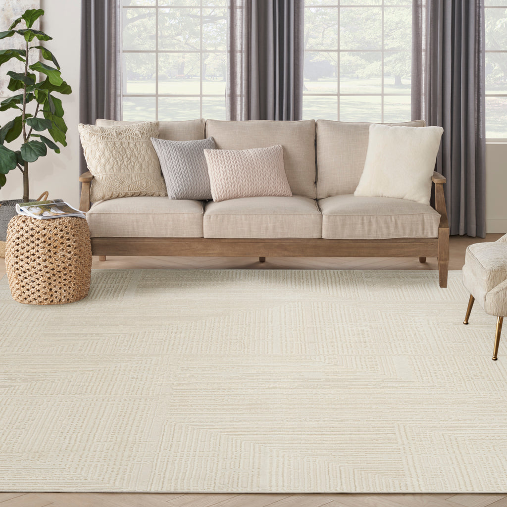 nourison sustainable trends sut07 ivory rug