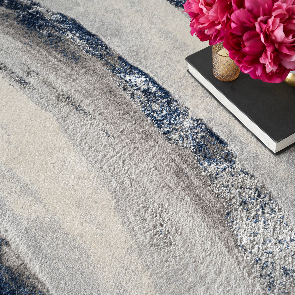 nourison brushstrokes bsk02 grey navy rug