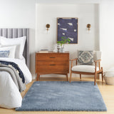 nourison dreamy shag drs05 light blue rug