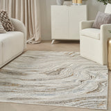 nourison glitz glz22 grey gold rug