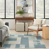 nourison astra machine washable asw09 blue ivory rug