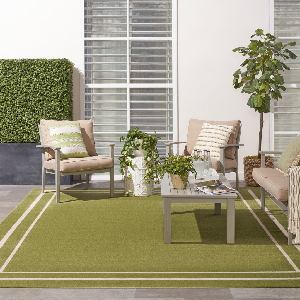 nourison nourison essentials nre02 green ivory rug