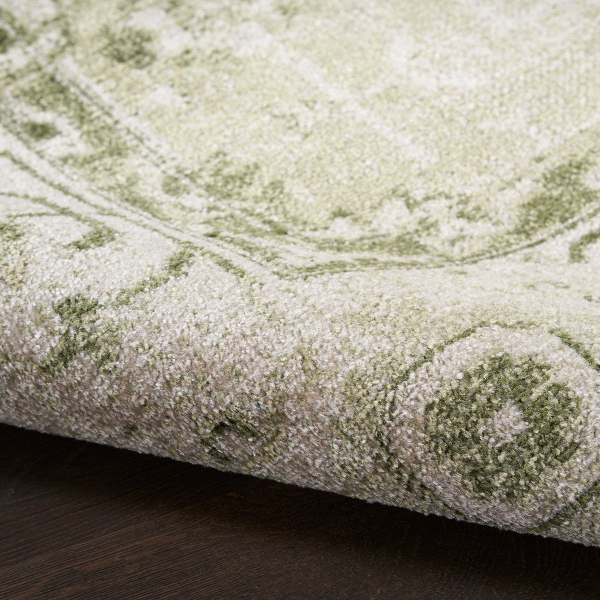 nourison astra machine washable asw11 ivory green rug