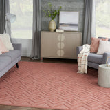 nourison versatile nrv01 coral orange rug