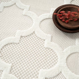 nourison easy care nes01 ivory white rug