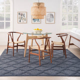 nourison easy care nes01 navy blue rug