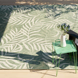 nourison garden oasis goa01 green ivory rug
