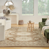 nourison serenity home srh01 ivory mocha rug