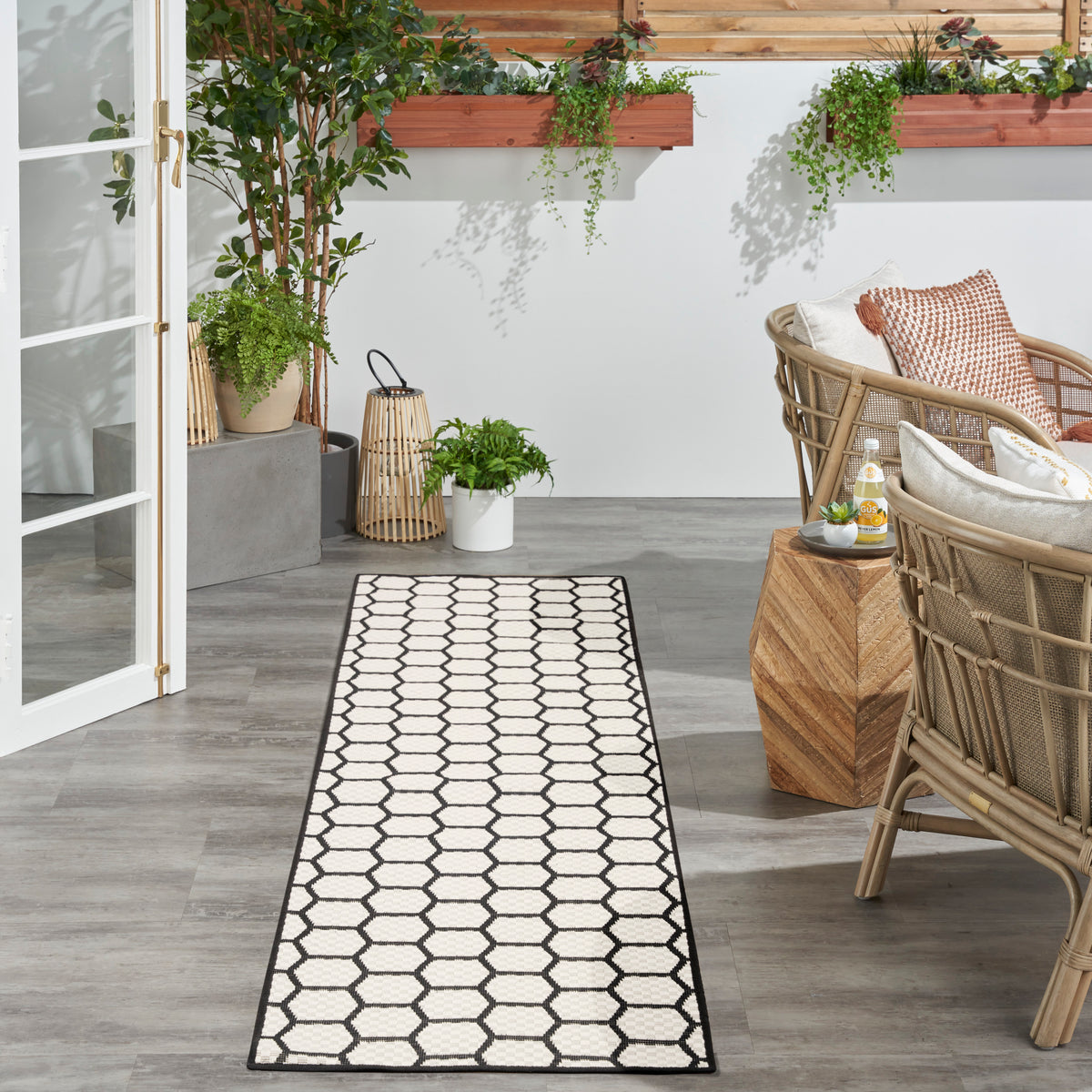 nourison twist reversible tws01 black rug