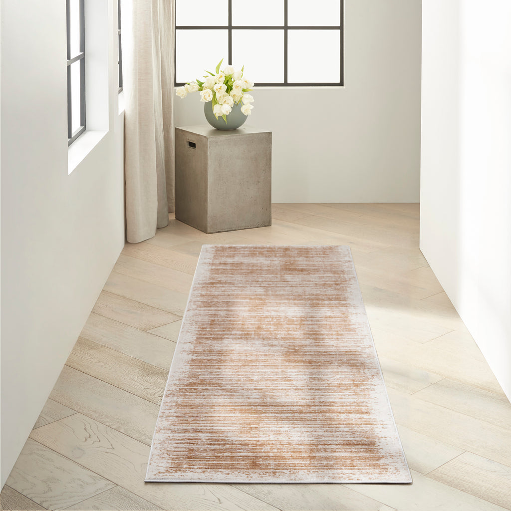 nourison ck024 irradiant irr03 rose gold rug