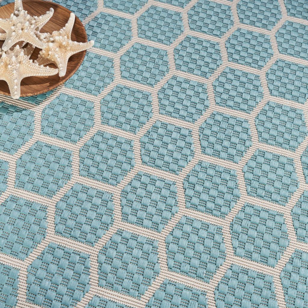 nourison twist reversible tws01 aqua rug