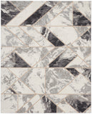 nourison elation etn11 ivory grey rug