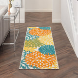 nourison aloha alh05 turquoise multicolor rug