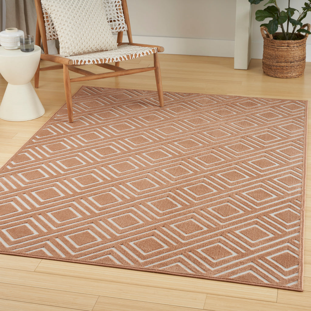 nourison care free caf03 copper rug