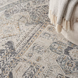 nourison lynx lnx01 ivory charcoal rug