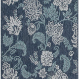 nourison garden oasis goa03 navy rug