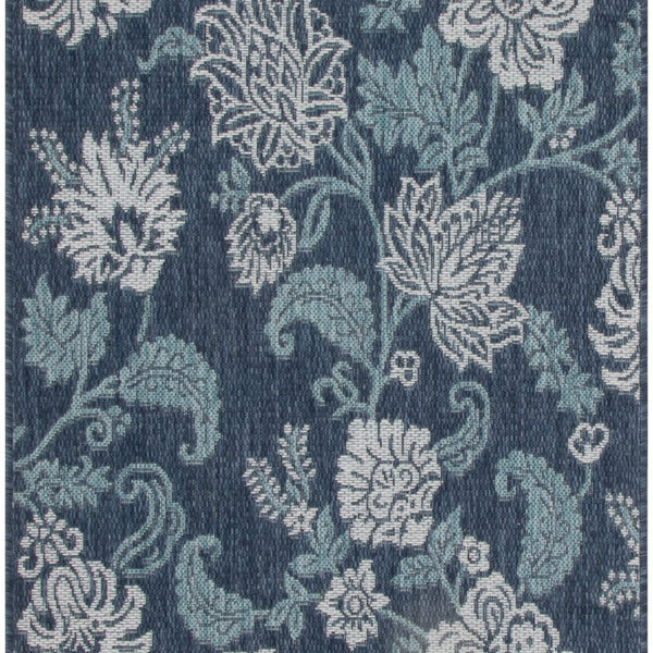 nourison garden oasis goa03 navy rug