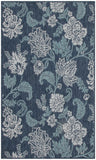 nourison garden oasis goa03 navy rug