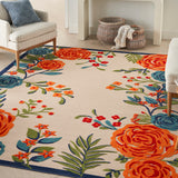 nourison aloha alh32 multicolor rug