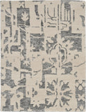 nourison silk shadows sha19 ivory grey rug
