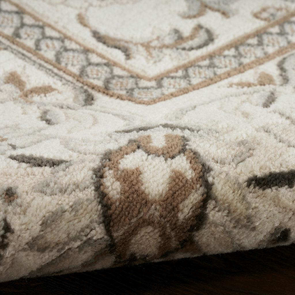 nourison serenity home srh02 ivory mocha rug
