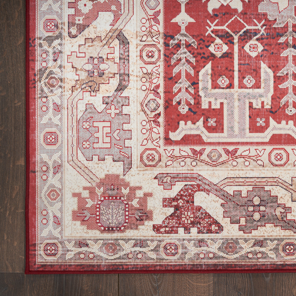 nourison vintage home vnh02 red rug