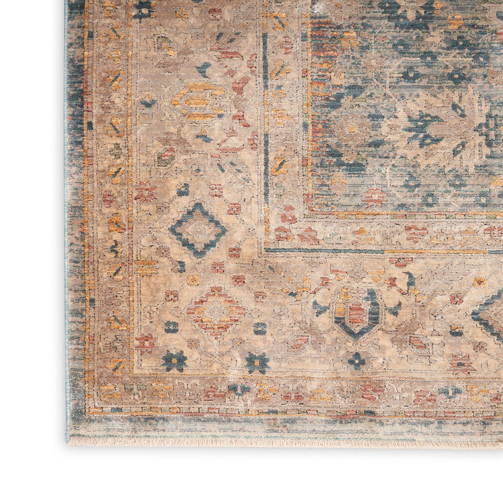 nourison luxurious lrs03 ivory blue rug