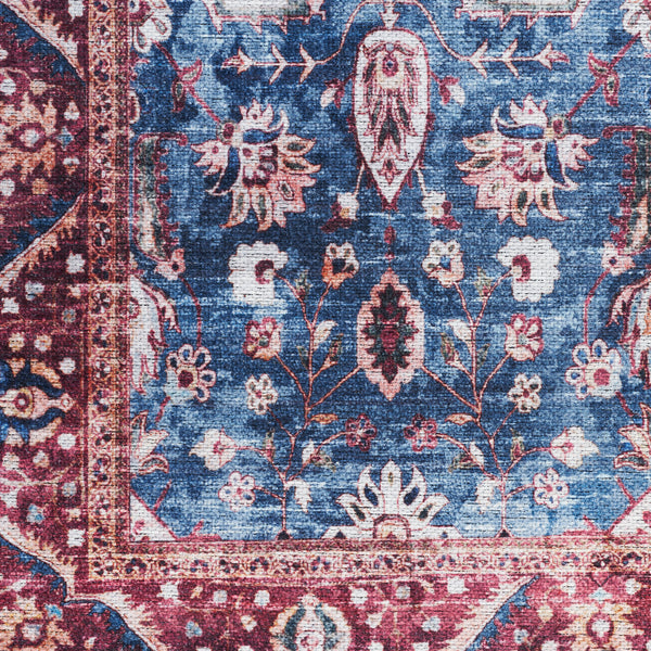 nourison grand washables grw06 blue brick rug