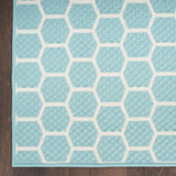 nourison twist reversible tws01 aqua rug
