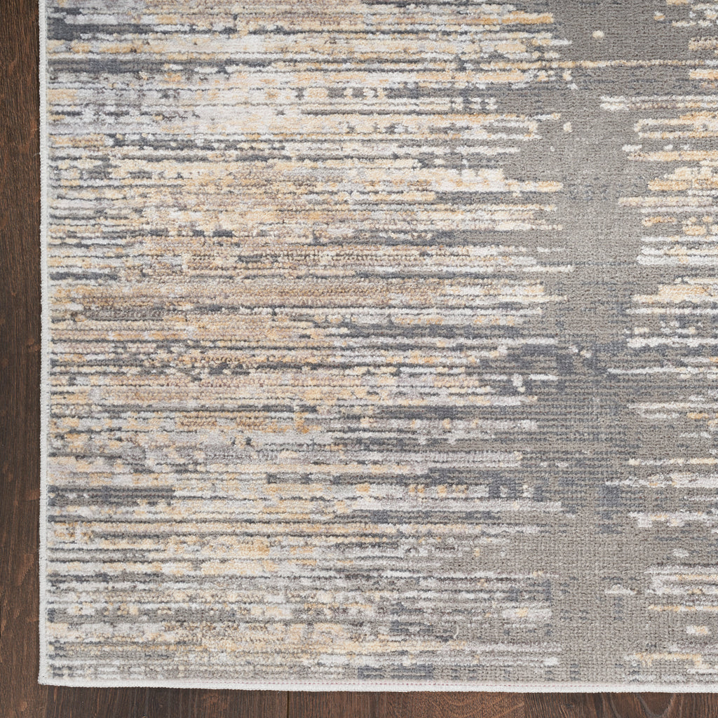 nourison abstract hues abh03 grey gold rug