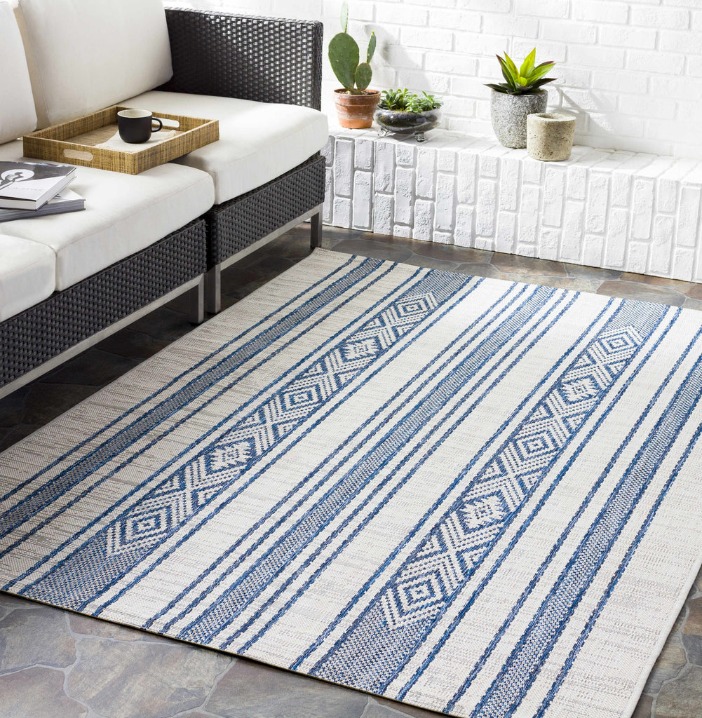 Hauteloom Yankalilla YANKA Navy Machine Made Polypropylene Rug