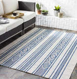 Hauteloom Yankalilla YANKA Navy Machine Made Polypropylene Rug