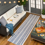 Hauteloom Yankalilla YANKA Navy Machine Made Polypropylene Rug